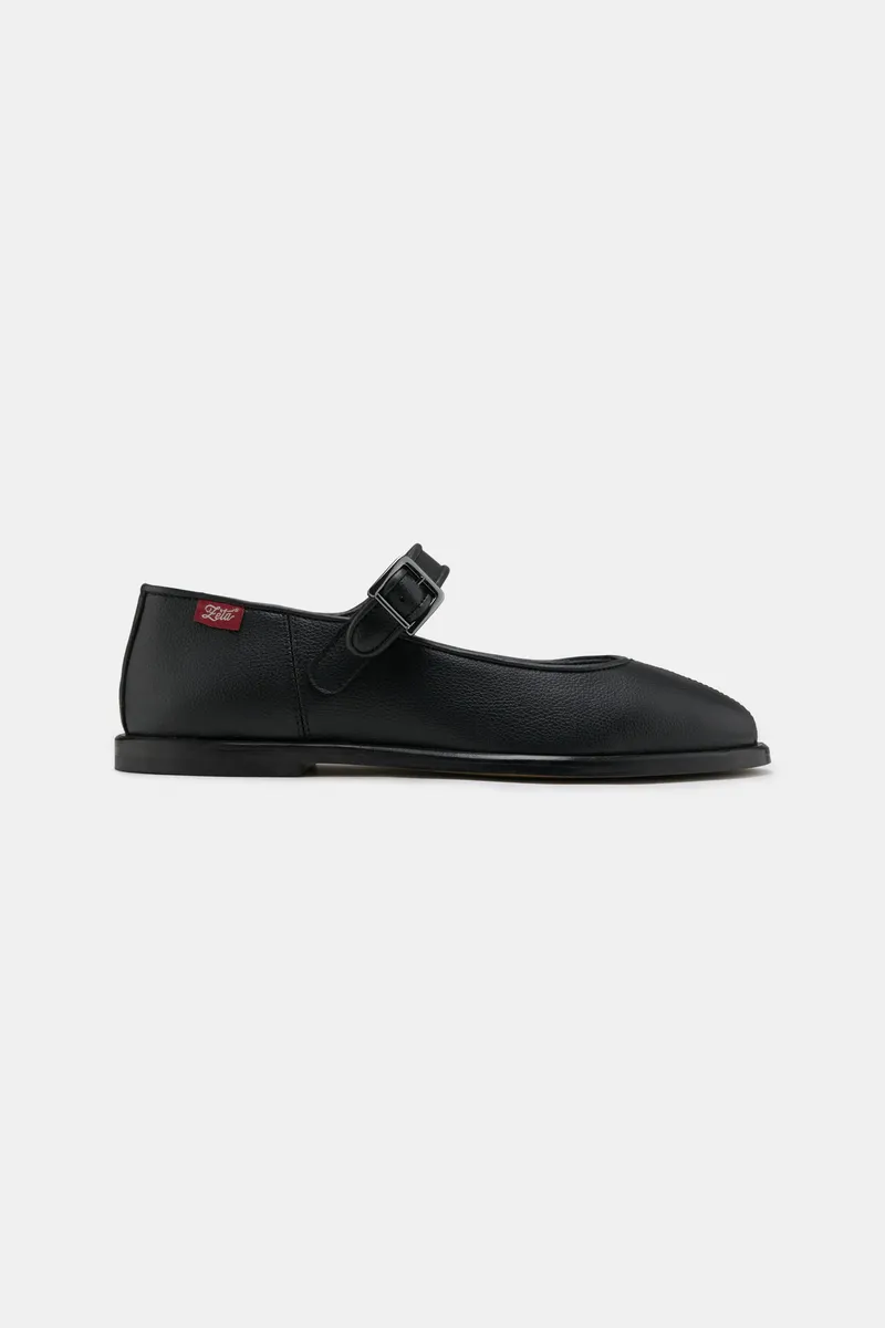 Zèta Zèta Damen vegan Flats Gaia Schwarz, Schwarz, – Produktbild 1 von 2