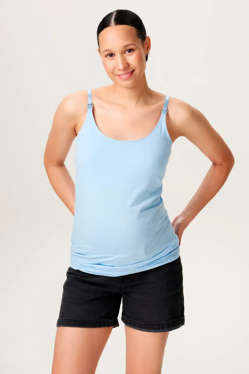 Noppies Maternity Still-Top Ara, Blau, – Produktbild 1 von 3