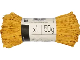 Geschenkbänder aus Bast 75 x 100 cm, 50 g, gelb – Produktbild 1 von 1