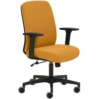 Bürodrehstuhl "2219" mit Armlehnen, gelb – Produktbild 1 von 1
