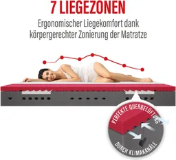 Paradies Kaltschaummatratze Neuheit: Paradies Perfekta KS, 90x200, 140x200 cm & weitere Größen, Paradies, 22 cm hoch, Maximaler Komfort mit Memoryschaum und Klimaregulierung – Produktbild 1 von 1