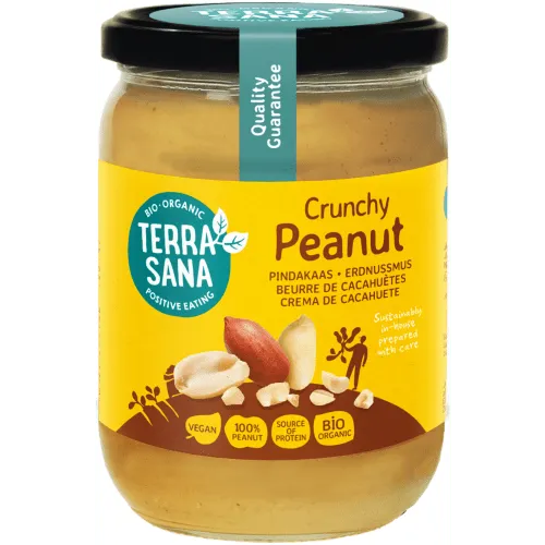 TerraSana Erdnussmus crunchy bio (500g) – Produktbild 1 von 1