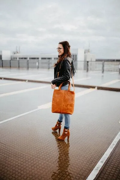 Alpenleder Alpenleder Shopper IMPERIA, Brandy, – Produktbild 4 von 4