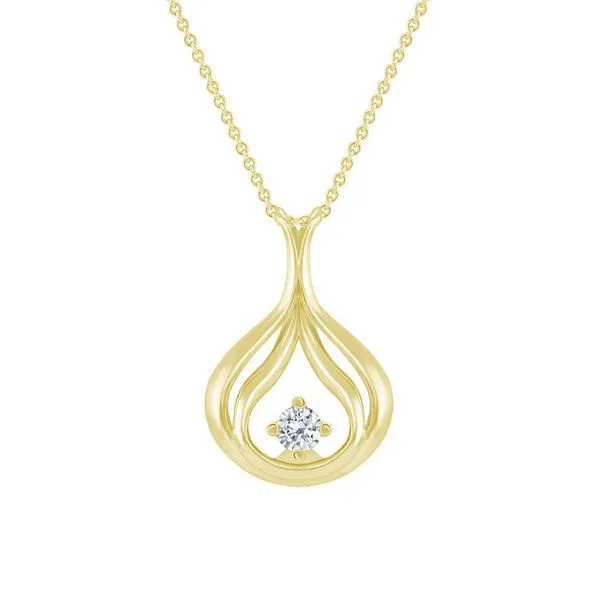 Eppi Eppi Elegante Diamanten-Halskette Tommie, Gelb, – Produktbild 1 von 4