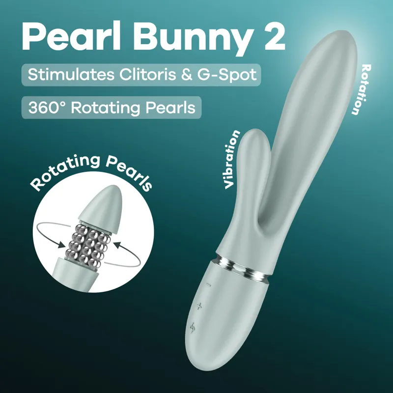 Satisfyer Satisfyer ‘Pearl Bunny 2’, 21 cm, Grün, – Produktbild 1 von 1