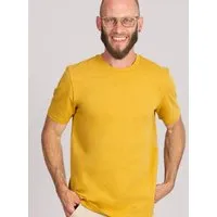 Life Tree Life-Tree Fairwear Organic Basic Shirt Men Burgundy / Ocre / Desert Dust beige, Gelb, – Produktbild 1 von 1