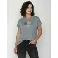 GreenBomb GREENBOMB Clover Loony - Sportliches T-Shirt aus Bio-Baumwolle mit Rollup Sleeve / hochwertiger Print / GOTS / Fair & Vegan – Produktbild 1 von 1