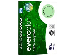 Clairefontaine 500 Blatt Clairfontaine Farbiges Recycling-Kopierpapier 'Evercolor' hellgrün, 80g, DIN A4 – Produktbild 1 von 1