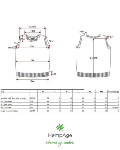 HempAge HempAge Damen Pullunder Hanf/Biobaumwolle, Butter(gelb), – Produktbild 3 von 4