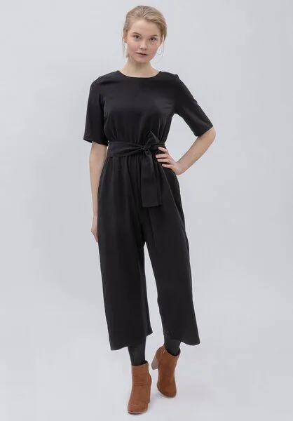 Lovjoi LOVJOI Damen Jumpsuit STAINE HALFSLEEVE Nachhaltig Fair, Black, – Produktbild 1 von 4