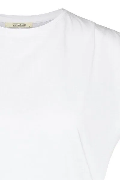Wunderwerk Wunderwerk Damen oversize Oberteil aus Bio Baumwolle & Modal "Pleated oversize top", Weiß (white 100), – Produktbild 2 von 3