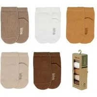 bistyle bistyle Baby-Socken Basic 5er-Pack – Kurzsocken, 0-6 Monate, zertifiziert, hoher Baumwollanteil – Produktbild 1 von 1
