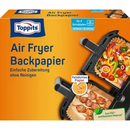 Toppits Toppits Backpapier für Air Fryer, eckig, 20 Stk. – Produktbild 1 von 1