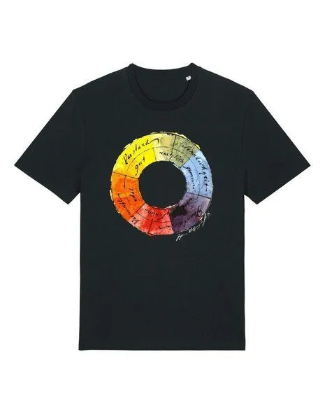 UNIPOLAR UNIPOLAR Kunst T-Shirt | Farbenlehre, Black, – Produktbild 8 von 8