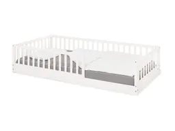 Pinolino Pinolino Bodenbett "Evi", Buche massiv weiß lackiert; 90 x 200 cm – Produktbild 1 von 1