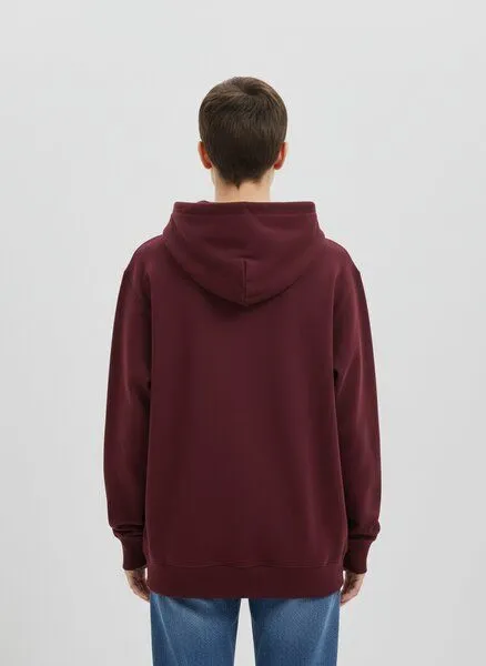UNIPOLAR UNIPOLAR Hoodie Modell: Sound, Burgundy (rot), – Produktbild 3 von 3