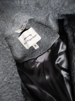 Will's Vegan Store Will's Vegan Store Damen vegan Mantel Oversize Vegane Wolle Grau – Produktbild 1 von 1