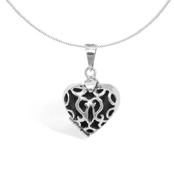 pakilia pakilia Silber Kette Herz Amulett Fair-Trade und handmade – Produktbild 1 von 4