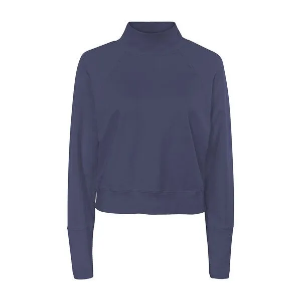 Jaya Jaya KAYA - Damen - Sweater aus organic French Terry, Nightblue / blau, – Produktbild 2 von 2