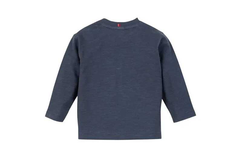 People Wear Organic People Wear Organic Langarmshirt im Doppelpack, aus Bio Baumwolle, Blau, – Produktbild 3 von 5