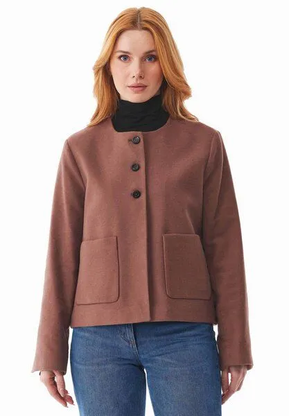 ORGANICATION ORGANICATION Jacke aus Bio-Baumwolle, Cocoa brown, – Produktbild 1 von 4