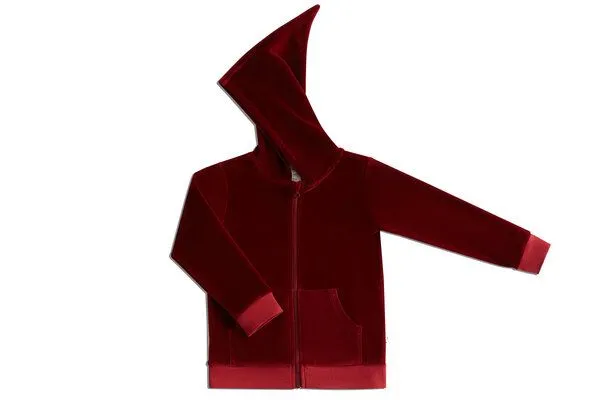 Leela Cotton Leela Cotton Nicky Kapuzenjacke Bio-Baumwolle, Bordeaux, – Produktbild 2 von 3