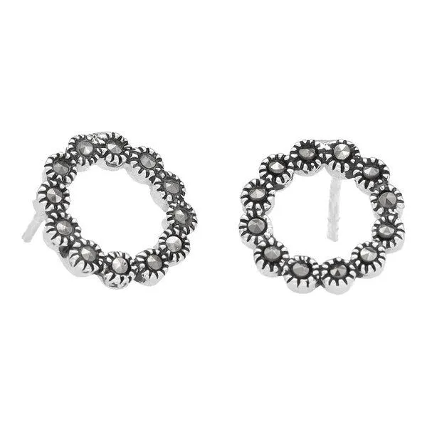 pakilia pakilia Silber Ohrringe Pyrit-Steinchen Fair-Trade und handmade – Produktbild 1 von 4