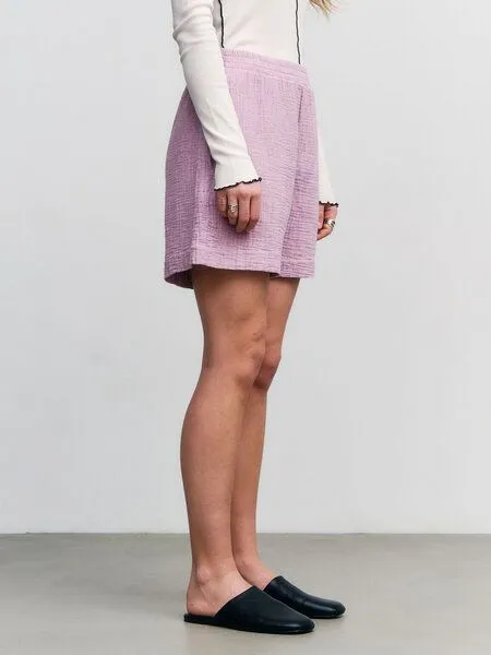Rotholz Rotholz Damen Shorts - aus Bio-Baumwolle, Pink mist (pink), – Produktbild 3 von 3