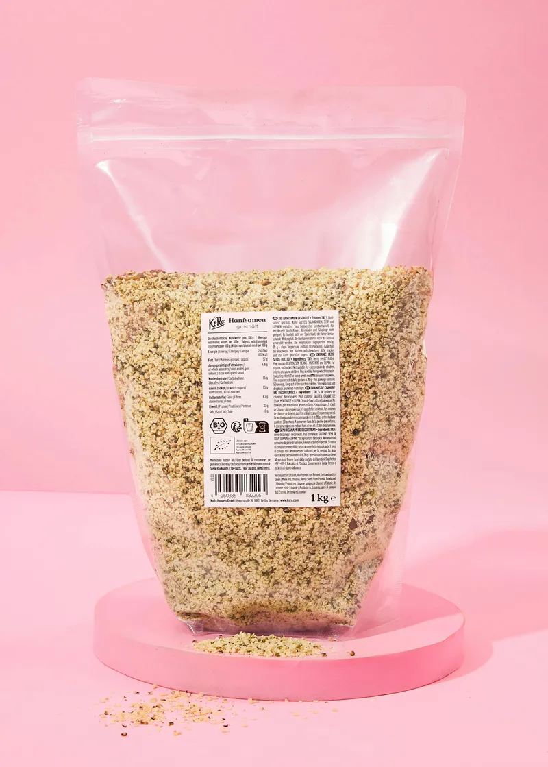 KoRo Geschälte Bio Hanfsamen 1 kg – Produktbild 2 von 5