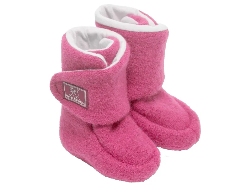 Pickapooh Pickapooh Baby Hausschuhe Walkpuschen wild rosa Gr.3 (6-9 Monate), Rosa, – Produktbild 1 von 1