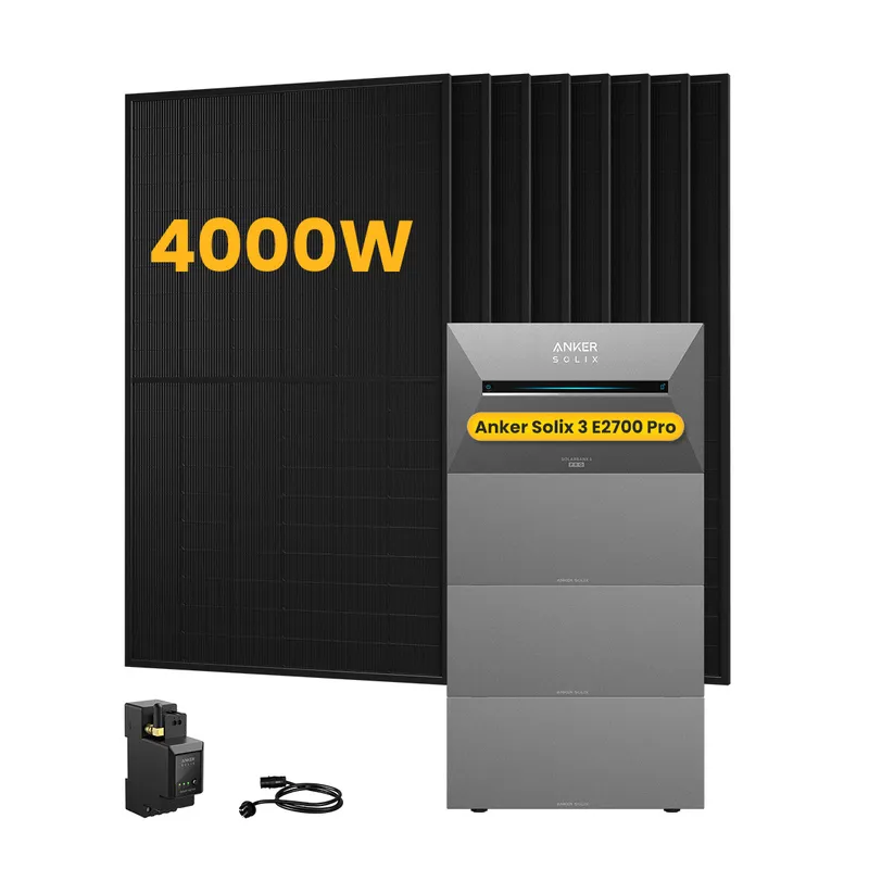 Anker Anker SOLIX Solarbank 3 E2700 Pro, mit 8 x 500 Bifaziale Solarmodule, by Powerness - 10.8kWh / 1 x Smart Meter / Selbstabholung – Produktbild 1 von 1