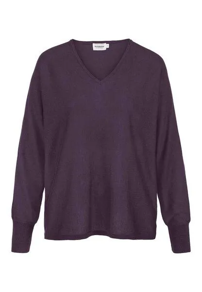 hessnatur hessnatur Pullover Oversize aus TENCEL Lyocell und Bio-Baumwolle, Dunkle traube, – Produktbild 3 von 4