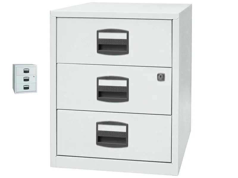 BISLEY Home BISLEY Home Rollcontainer 3 Schübe, Lichtgrau, – Produktbild 1 von 1