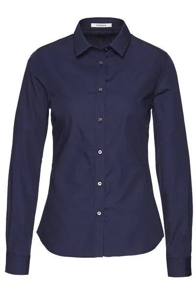 Wunderwerk Wunderwerk Damen Bluse aus Bio-Baumwolle "Metro Shirt Blouse", Dunkelblau (night ink 667), – Produktbild 1 von 4