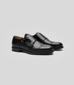Solari Milano Solari Milano Herren vegan Kleid Schuhe Monk Strap Schwarz – Produktbild 1 von 1