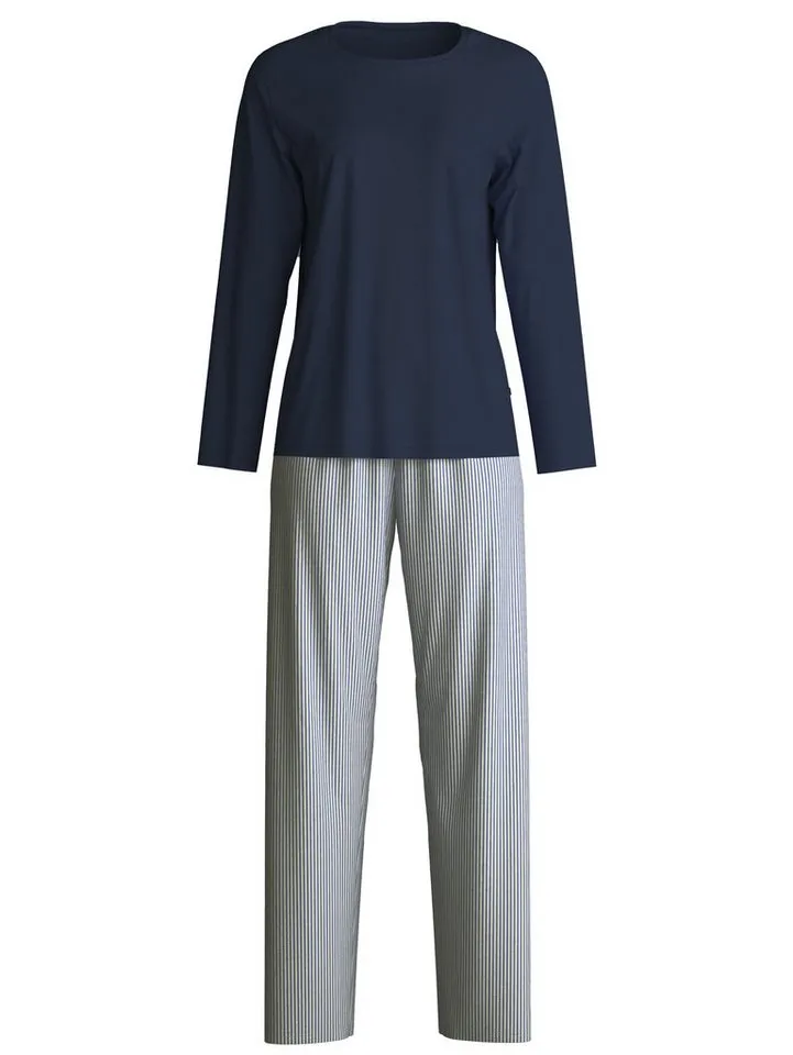 CALIDA CALIDA Pyjama Lovely Nights Damen (2 tlg) weich, bequem und angenehm leicht, Blau, – Produktbild 2 von 5