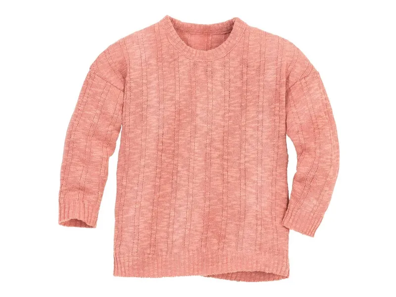 Disana Disana Kinder Leinen-Pullover softpink Gr.110/116, Pink, – Produktbild 1 von 1