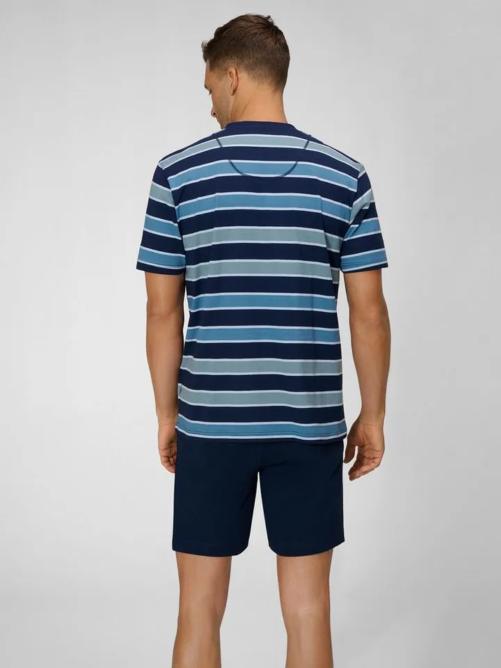 Ammann Ammann Pyjamashorts Org Calgary kurz Schlafshorts, Pyjama Shorts, Nachtshorts, Blau, – Produktbild 2 von 5