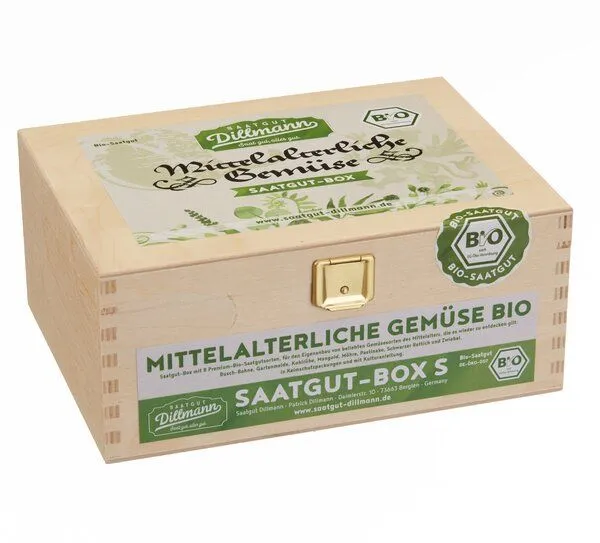 Saatgut Dillmann Saatgut Dillmann Mittelalterliche Gemüse Saatgut-Holzbox S – Produktbild 2 von 4