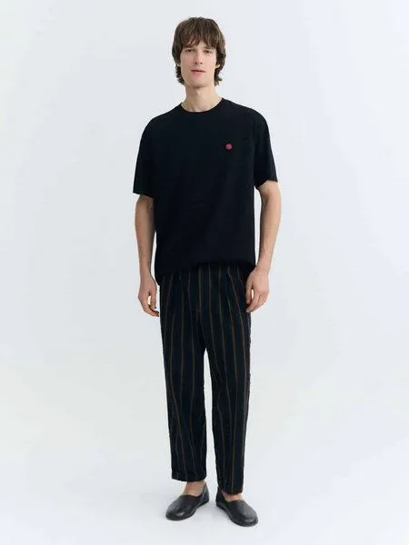 thinking mu thinking mu Sol Contrast - Herren T-Shirt aus Bio-Baumwolle, Black (schwarz), – Produktbild 2 von 3