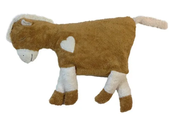 Pat und Patty Pat und Patty Kuschelkissen "Pferd", 100 % Baumwolle kbA, Weiß, – Produktbild 3 von 4