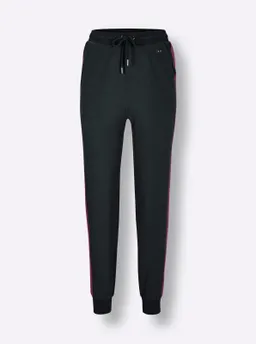 feel good Dehnbund-Hose schwarz-malve – Produktbild 1 von 1