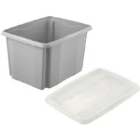 Keeeper keeeper Aufbewahrungsbox "Emil Eco Line" mit Deckel "Emilia", 44,5x34,5x27 cm, 30 l, grau – Produktbild 1 von 1