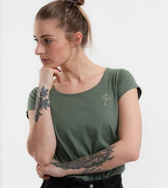 Gary Mash GARY MASH Shirt Asheville Kleiner Schirm aus Biobaumwolle, Olivgrün, – Produktbild 3 von 4