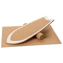 Kork-Deko Kork-Deko Surf Balanceboard mit Korkmatte & Korkrolle | 88x32cm | Wackel-Brett – Produktbild 1 von 1
