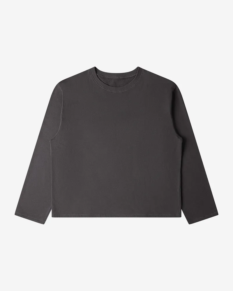 MATONA MATONA Herren vegan Shirt Aus Gewaschenem Fleece Schwarz, Schwarz, – Produktbild 1 von 2