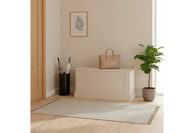 OTTO home Sitzbank Binz, zwei unterschiedliche Farbvarianten, mit Stauraum, Breite 90 cm, Beige, – Produktbild 3 von 6