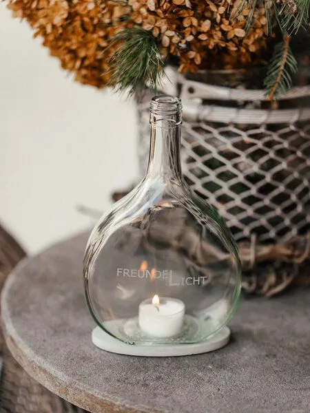 MaBe MaBe FreundeLicht Windlicht - nachhaltige Freude für die Besten, Transparent, – Produktbild 3 von 4