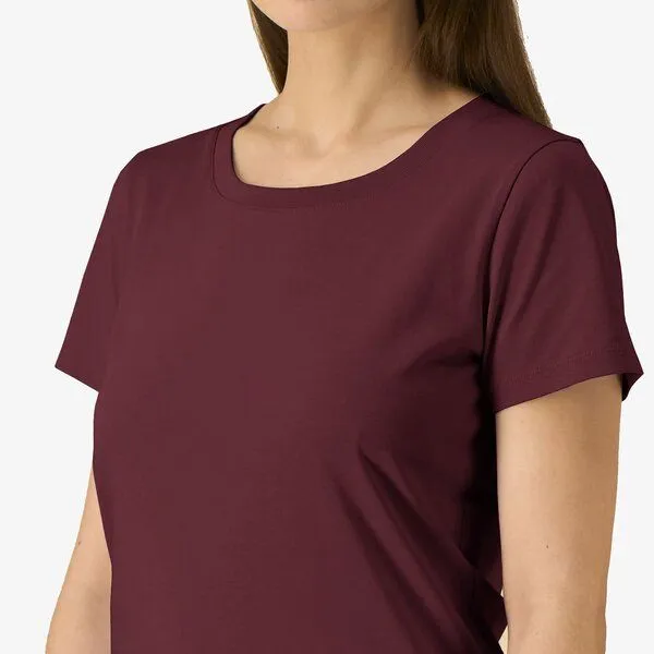 YTWOO YTWOO Mid-Light Damen T-Shirt Slim Fit, Burgundy, – Produktbild 2 von 3