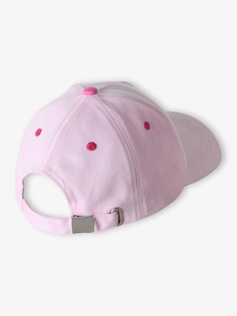 Vertbaudet Baumwollcap mit Schrift HOLA CHICAS Mädchen, Rosa, – Produktbild 2 von 3